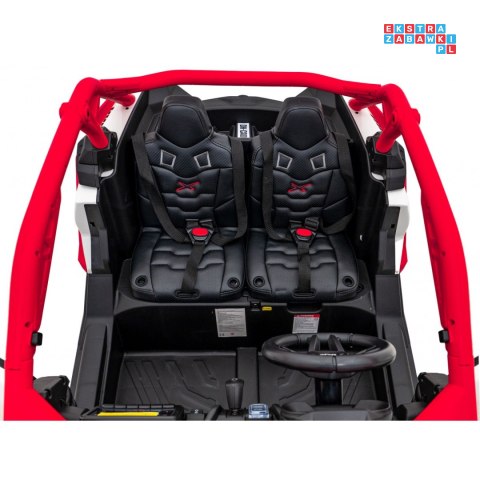 [DK-CA001] Buggy Maverick Turbo RR dwuosobowy 4x200W 24V/14Ah koła EVA, ekoskóra, LED - czerwony