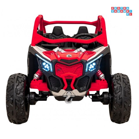 [DK-CA001] Buggy Maverick Turbo RR dwuosobowy 4x200W 24V/14Ah koła EVA, ekoskóra, LED - czerwony