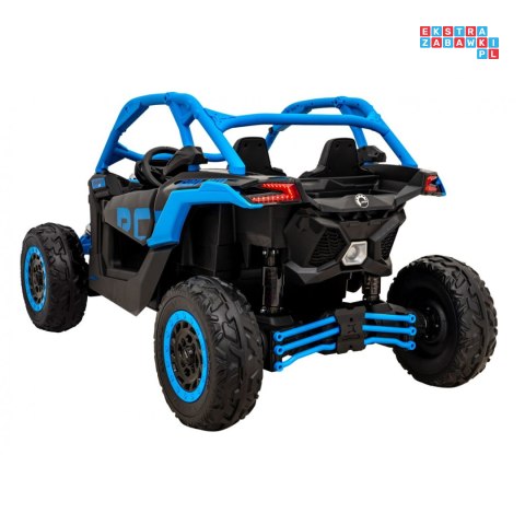 [DK-CA001] Buggy Maverick Turbo RR dwuosobowy 4x200W 24V/14Ah koła EVA, ekoskóra, LED - niebieski