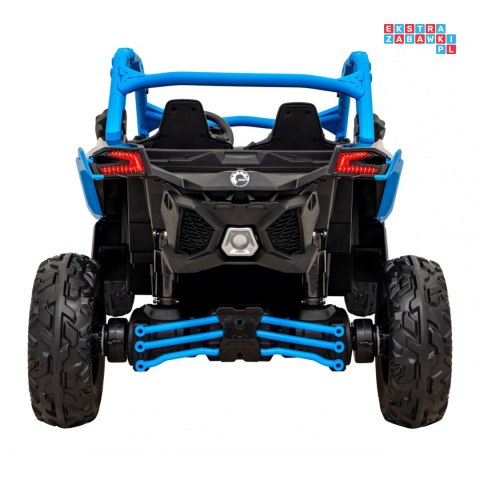 [DK-CA001] Buggy Maverick Turbo RR dwuosobowy 4x200W 24V/14Ah koła EVA, ekoskóra, LED - niebieski