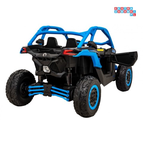 [DK-CA001] Buggy Maverick Turbo RR dwuosobowy 4x200W 24V/14Ah koła EVA, ekoskóra, LED - niebieski
