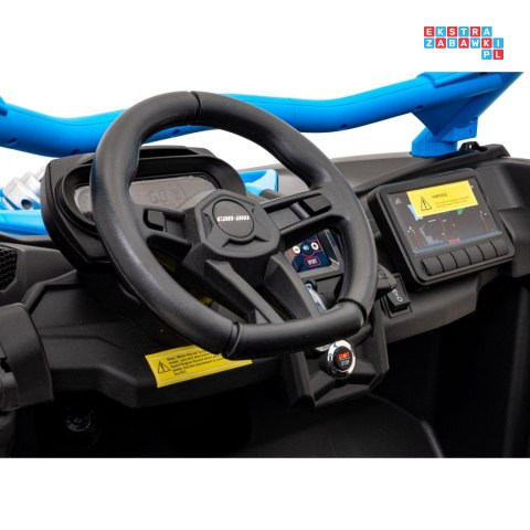 [DK-CA001] Buggy Maverick Turbo RR dwuosobowy 4x200W 24V/14Ah koła EVA, ekoskóra, LED - niebieski