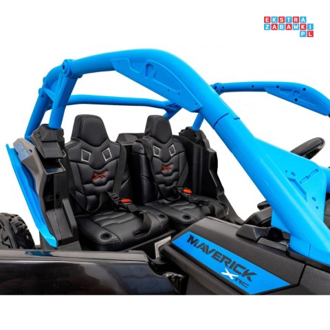[DK-CA001] Buggy Maverick Turbo RR dwuosobowy 4x200W 24V/14Ah koła EVA, ekoskóra, LED - niebieski