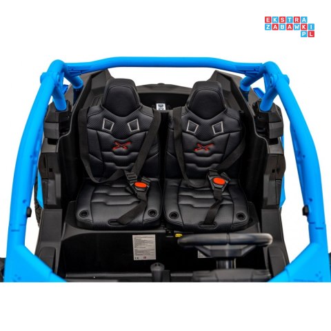 [DK-CA001] Buggy Maverick Turbo RR dwuosobowy 4x200W 24V/14Ah koła EVA, ekoskóra, LED - niebieski