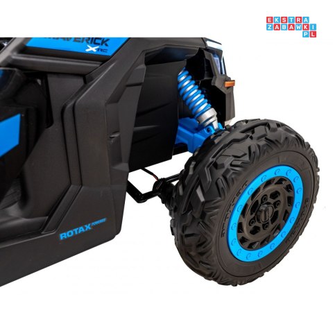 [DK-CA001] Buggy Maverick Turbo RR dwuosobowy 4x200W 24V/14Ah koła EVA, ekoskóra, LED - niebieski