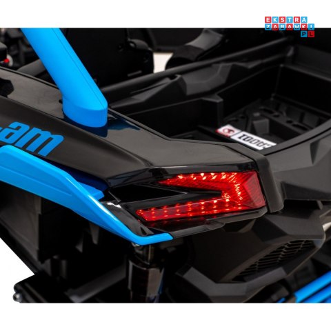 [DK-CA001] Buggy Maverick Turbo RR dwuosobowy 4x200W 24V/14Ah koła EVA, ekoskóra, LED - niebieski