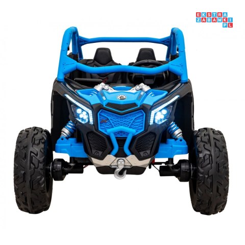 [DK-CA001] Buggy Maverick Turbo RR dwuosobowy 4x200W 24V/14Ah koła EVA, ekoskóra, LED - niebieski