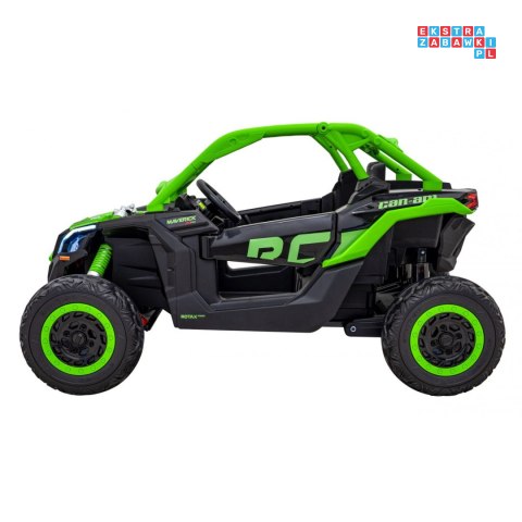 [DK-CA001] Buggy Maverick Turbo RR dwuosobowy 4x200W 24V/14Ah koła EVA, ekoskóra, LED - zielony