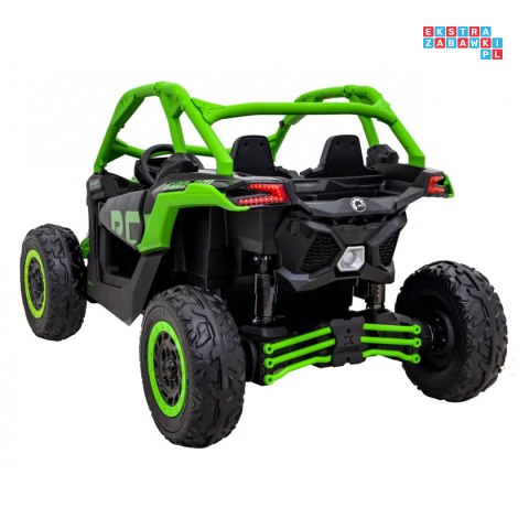 [DK-CA001] Buggy Maverick Turbo RR dwuosobowy 4x200W 24V/14Ah koła EVA, ekoskóra, LED - zielony