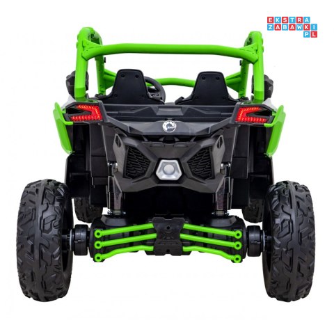 [DK-CA001] Buggy Maverick Turbo RR dwuosobowy 4x200W 24V/14Ah koła EVA, ekoskóra, LED - zielony