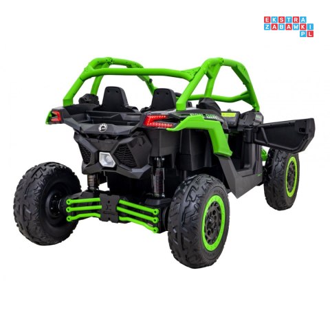 [DK-CA001] Buggy Maverick Turbo RR dwuosobowy 4x200W 24V/14Ah koła EVA, ekoskóra, LED - zielony