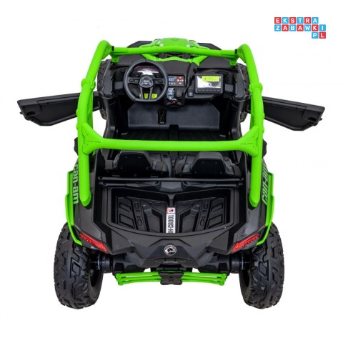 [DK-CA001] Buggy Maverick Turbo RR dwuosobowy 4x200W 24V/14Ah koła EVA, ekoskóra, LED - zielony