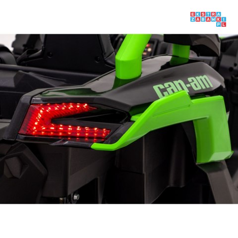 [DK-CA001] Buggy Maverick Turbo RR dwuosobowy 4x200W 24V/14Ah koła EVA, ekoskóra, LED - zielony