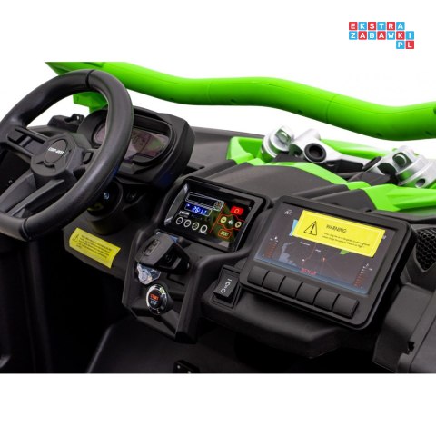 [DK-CA001] Buggy Maverick Turbo RR dwuosobowy 4x200W 24V/14Ah koła EVA, ekoskóra, LED - zielony