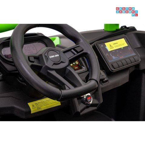 [DK-CA001] Buggy Maverick Turbo RR dwuosobowy 4x200W 24V/14Ah koła EVA, ekoskóra, LED - zielony