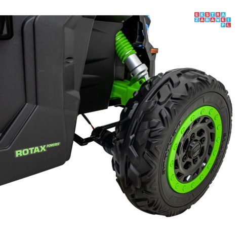 [DK-CA001] Buggy Maverick Turbo RR dwuosobowy 4x200W 24V/14Ah koła EVA, ekoskóra, LED - zielony