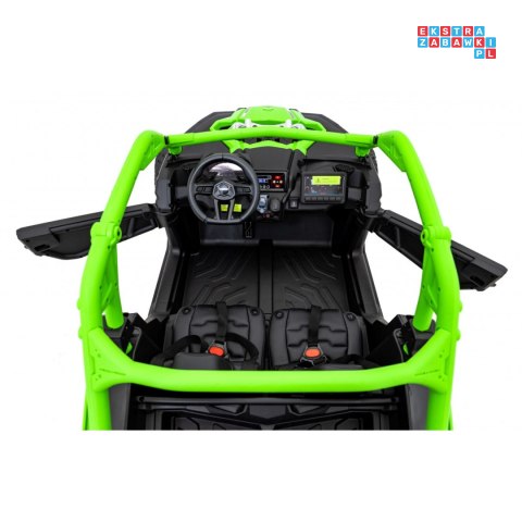 [DK-CA001] Buggy Maverick Turbo RR dwuosobowy 4x200W 24V/14Ah koła EVA, ekoskóra, LED - zielony