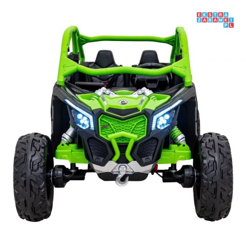 [DK-CA001] Buggy Maverick Turbo RR dwuosobowy 4x200W 24V/14Ah koła EVA, ekoskóra, LED - zielony