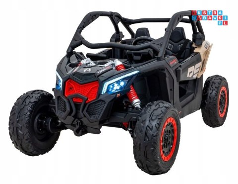 [DK-CA001] Buggy Maverick Turbo RR dwuosobowy 4x200W 24V/14Ah koła EVA, ekoskóra, LED - czarny