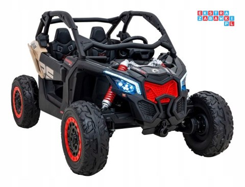 [DK-CA001] Buggy Maverick Turbo RR dwuosobowy 4x200W 24V/14Ah koła EVA, ekoskóra, LED - czarny