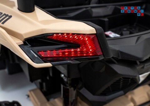 [DK-CA001] Buggy Maverick Turbo RR dwuosobowy 4x200W 24V/14Ah koła EVA, ekoskóra, LED - czarny