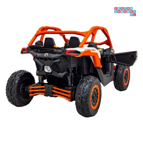 [DK-CA001] Buggy Maverick Turbo RR dwuosobowy 4x200W 24V/7Ah koła EVA, ekoskóra, LED - pomarańczowy