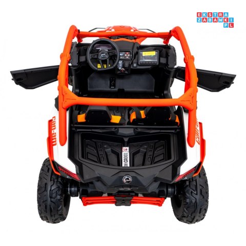 [DK-CA001] Buggy Maverick Turbo RR dwuosobowy 4x200W 24V/7Ah koła EVA, ekoskóra, LED - pomarańczowy