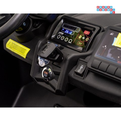 [DK-CA001] Buggy Maverick Turbo RR dwuosobowy 4x200W 24V/7Ah koła EVA, ekoskóra, LED - pomarańczowy