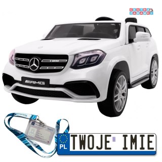 Białe Mercedes AMG 4x4 GLS63 na akumulator - Pilot
