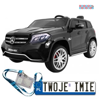 Czarny Mercedes AMG 4x4 GLS63 na akumulator - Pilot