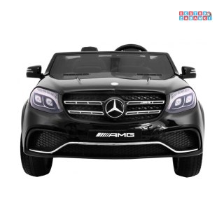 Czarny Mercedes AMG 4x4 GLS63 na akumulator - Pilot