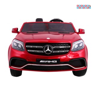 Czerwony Mercedes AMG 4x4 GLS63 na akumulator - Pilot