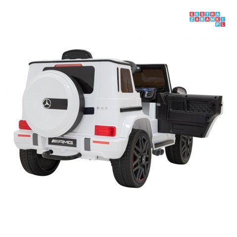 [BBH-0002] Mercedes AMG G63 na akumulator 2x25W 12V/4.5Ah Pilot MP3 LED Wolny Start EVA - biały