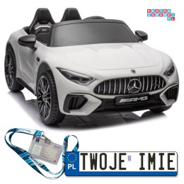Mercedes AMG SL63 Auto Na Akumulator Ekoskóra EVA LED USB MP3 Radio Pasy