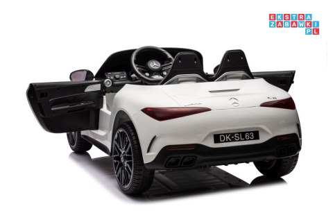 Mercedes AMG SL63 Auto Na Akumulator Ekoskóra EVA LED USB MP3 Radio Pasy