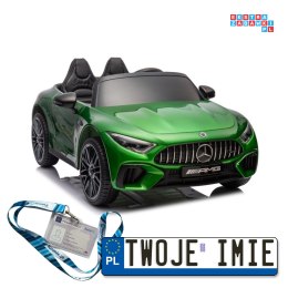 Mercedes AMG SL63 Auto Na Akumulator Lakier Ekoskóra EVA LED USB MP3 Pasy