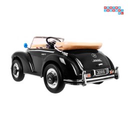 [LS-618.EXL] Mercedes Benz 300S Retro Lakierowany na akumulator 12V/10Ah 2x35W Pilot EVA LED MP3 - czarny