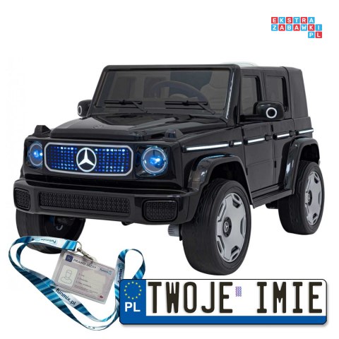 Mercedes Benz EQG Pojazd Na Akumulator Ekoskóra EVA Mp3 Bluetooth Pasy