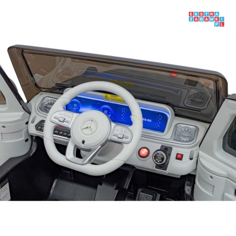 Mercedes Benz EQG Pojazd Na Akumulator Ekoskóra EVA Mp3 Bluetooth Pasy