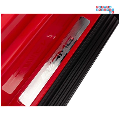 [DK-G63] Mercedes Benz G63 AMG XXL 4x200W 24V/7Ah koła EVA, LED, ekoskóra - czerwony