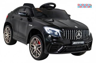Czarne Mercedes Benz GLC63S na akumulator - 4X4, Klakson, Pilot, MP3, LED, EVA