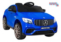 [QLS-5688] Mercedes Benz GLC63S na akumulator 4x25W 12V/7Ah Pilot MP3 LED EVA Wolny Start - niebieski