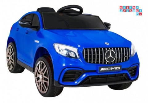 [QLS-5688] Mercedes Benz GLC63S na akumulator 4x25W 12V/7Ah Pilot MP3 LED EVA Wolny Start - niebieski