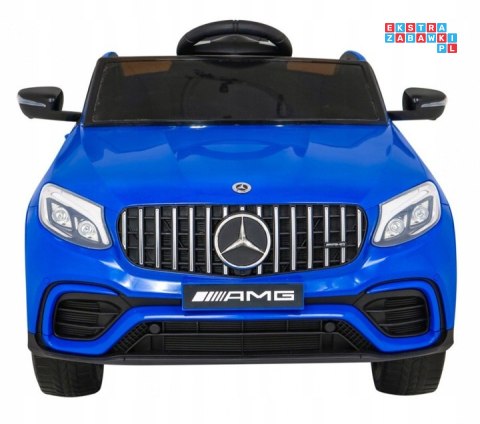 [QLS-5688] Mercedes Benz GLC63S na akumulator 4x25W 12V/7Ah Pilot MP3 LED EVA Wolny Start - niebieski