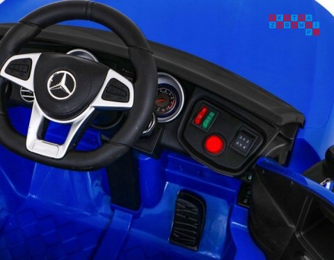 [QLS-5688] Mercedes Benz GLC63S na akumulator 4x25W 12V/7Ah Pilot MP3 LED EVA Wolny Start - niebieski