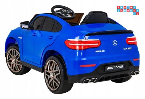 [QLS-5688] Mercedes Benz GLC63S na akumulator 4x25W 12V/7Ah Pilot MP3 LED EVA Wolny Start - niebieski