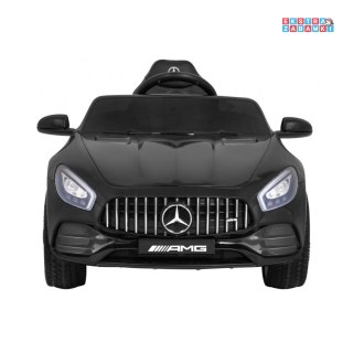 Czarny Mercedes Benz GT na akumulator - 12V/4.5Ah, 2x35W, z Pilotem, Wolny Start, MP3, LED - [HL-2588]