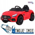 [HL-2588] Mercedes Benz GT na akumulator 12V/4.5Ah 2x35W z Pilotem Wolny Start MP3 LED - czerwony