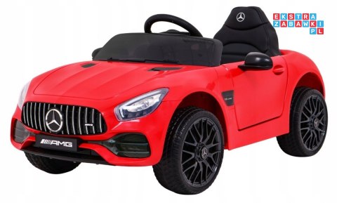 [HL-2588] Mercedes Benz GT na akumulator 12V/4.5Ah 2x35W z Pilotem Wolny Start MP3 LED - czerwony
