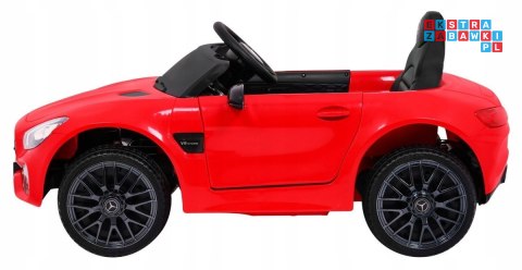[HL-2588] Mercedes Benz GT na akumulator 12V/4.5Ah 2x35W z Pilotem Wolny Start MP3 LED - czerwony